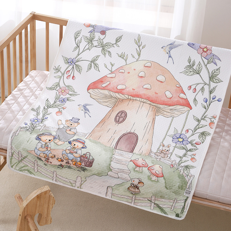 Children's waterproof breathable cotton sheet