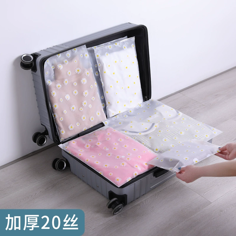 Дорожный органайзер для одежды Прозрачная сумка для хранения Багажная одежда Нижнее белье Герметичная сумка Маленькая тканевая сумка