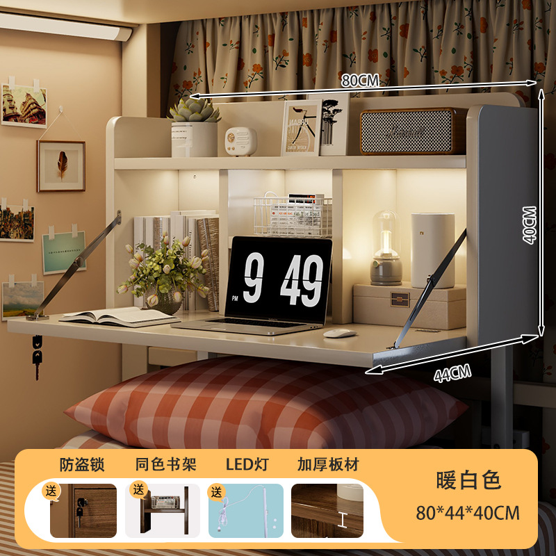 Escritorio de computadora dormitorio escritorio plegable para estudiantes universitarios escritorio de estudio simple tabla colgante de cabecera de la cama