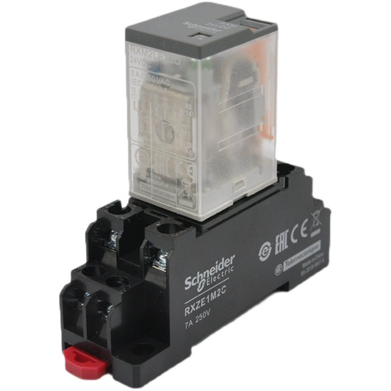 Шнайдер промежуточное реле RXM2LB2BD RXM4LB2P7 маленькая лампа 8-контакт 220V12V24V