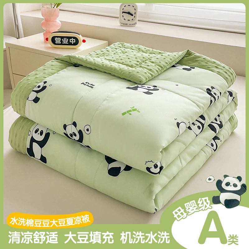 Класс A Двухслойная пряжа летнее прохладное одеяло летнее одеяло для кондиционирования воздуха одиночное Двойное супер мягкое мытое хлопковое летнее одеяло студенческое общежитие тонкое одеяло