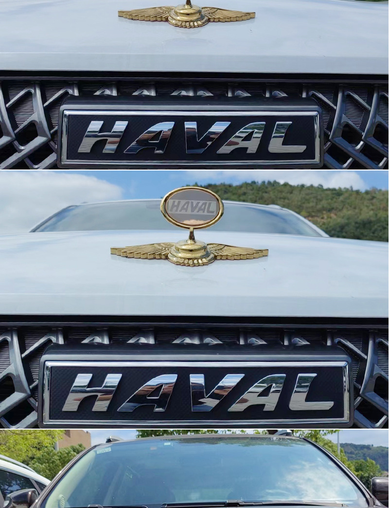 Applicable to Haver MG Volkswagen Car logo Vertical Standard Flying Eagle Standard Stainless Steel Metal Car Mark Engine Cover Vertical Standard