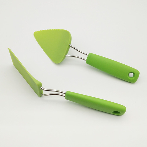 Stainless steel cake spatula, triangular cheese spatula, toothed pizza spatula, birthday cake spatula, knife, food spatula, baking tool