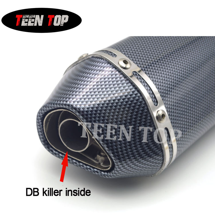 Suitable for Motorcycle Modification, the Scorpion Small Hexagonal Exhaust Pipe Is Suitable for Suzuki, Chunfeng, and Universal Exhaust Pipes