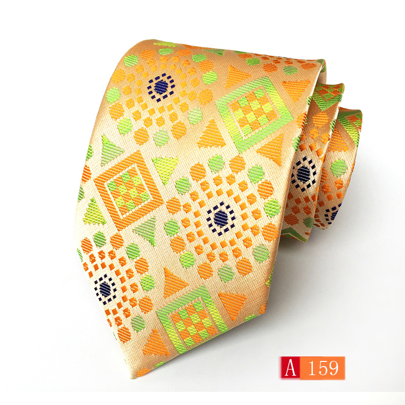 FUENTE fabricante poliéster jacquard material de los hombres corbata flor grande oreja moda corbata de moda en stock al por mayor