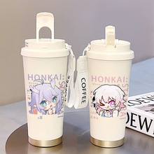 崩坏星穹轨道学生保冷杯上学专用不锈钢保温杯咖啡水杯便携儿童女