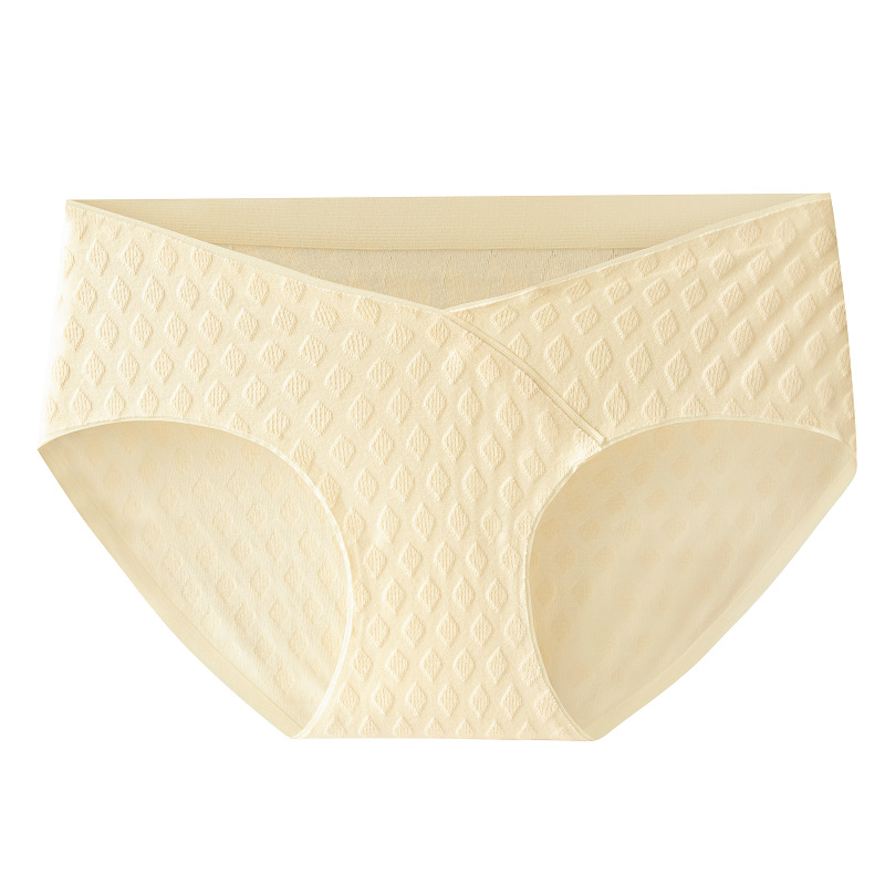 Ropa interior de mujer embarazada algodón transpirable algodón antibacteriano entrepierna temprano, medio y tardío embarazo cintura baja vientre soporte triángulo pantalones cortos ropa interior sin costuras