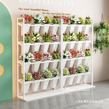 花店专用展示架铁艺多层鲜花婚庆架冰柜冷藏架阶梯式鲜花收纳架子