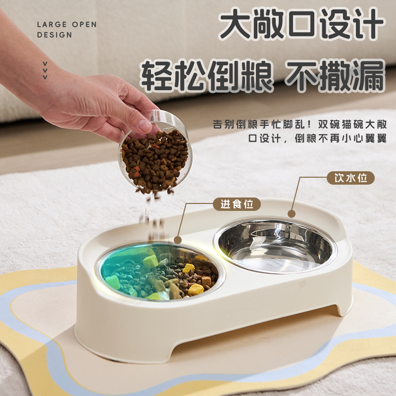 Tazón para gatos, doble tazón para gatos, agua potable para perros, agua potable para perros, tazón para mascotas, agua potable para mascotas, nuevos productos