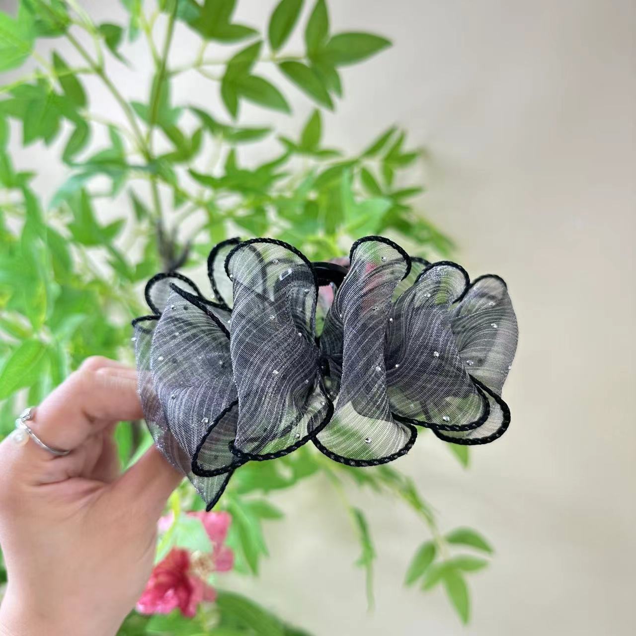 Early Summer Mesh Starry Elegant and Fashionable Bubble Clip