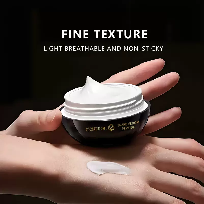 外贸跨境蛇毒肽颗粒保湿面霜提亮肤色改善暗沉粗糙淡纹贵妇膏批发