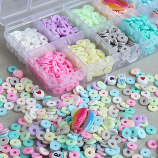 6mm soft pottery set box material package DIY handmade bracelet hand string bead beaded beaded small jewelry accessories material