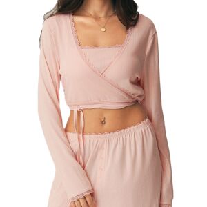 AYM043746 Tie-Back Loose Slim-Fit Long Sleeve Cover-Up Yoga Top Aoyema wholesale