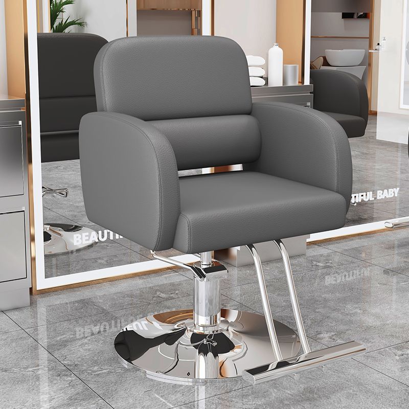La nueva silla de peluquería simple e innovadora, la silla de peluquería teñida en permanente se puede levantar y levantar, la silla de peluquería giratoria, la silla de corte para el cabello