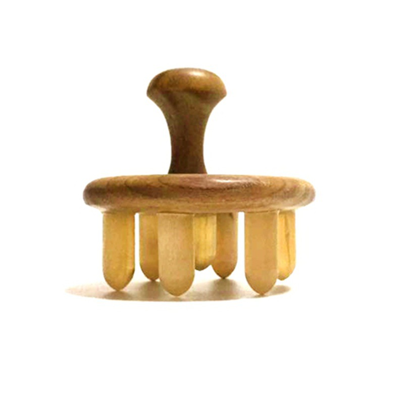 Sandalwood Massage Comb for Women's Head, Scalp Meridian Comb Massager for Unblocking Meridians, Scraping, Preventing Hair Loss, Natural Hair Care Comb