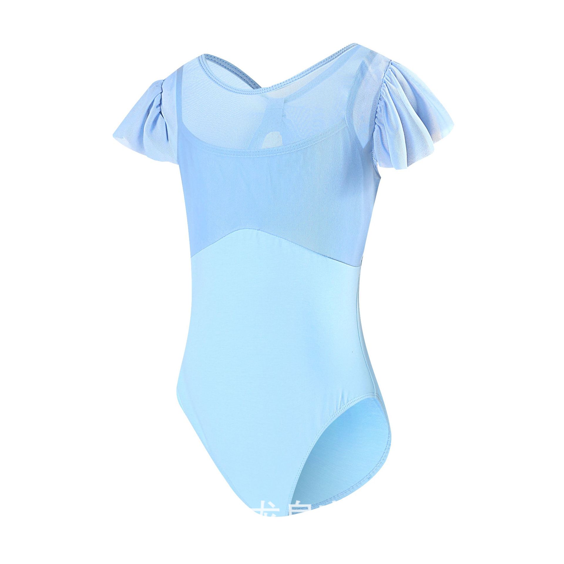 Sky Blue-Butterfly Sleeve