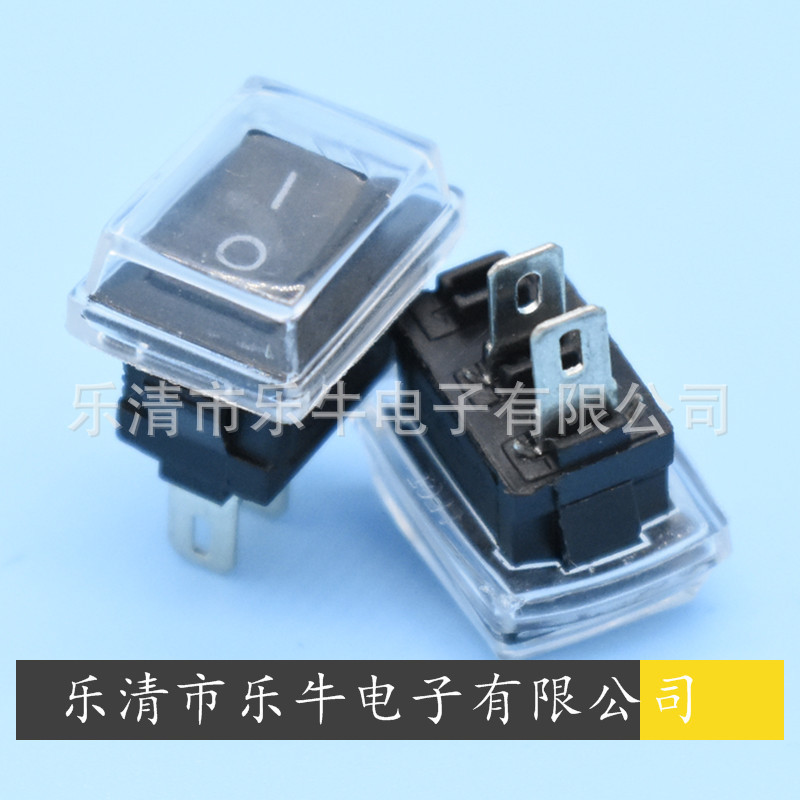 防水小船型开关KCD11 10*15mm防水小翘板开关 2脚2档防水小开关