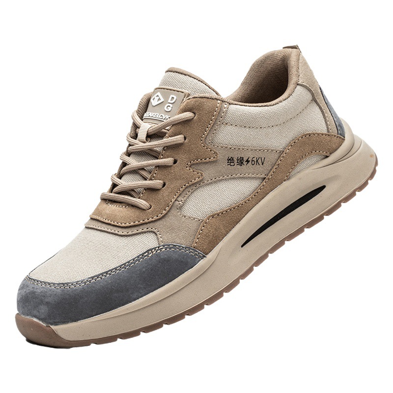 Zapatos de protección laboral transfronteriza de los hombres anti-Smashing anti-perforación de acero aislamiento de la cabeza sitio de trabajo viejo protección transpirable desodorante cómodo fábrica al por mayor