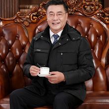 冬季中老年羽绒服男短款加厚爸爸休闲男士外套宽松老年人羽绒衣服