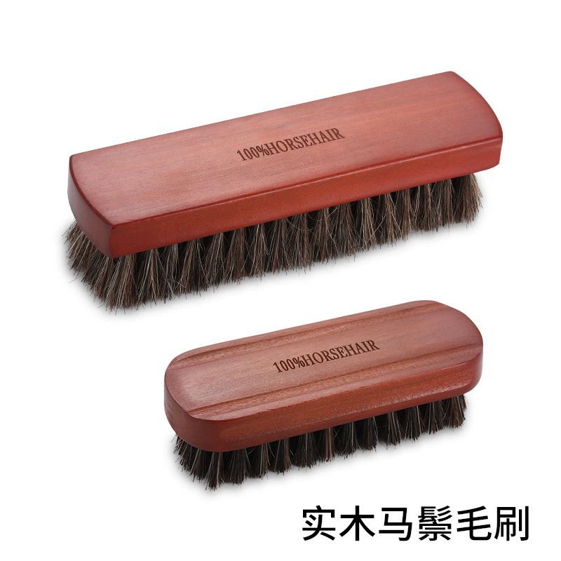 ✅ Щетка из конского волоса для внешней торговли, для нанесения масла, полировки, чистки, удаления пыли, мягкая щетина, щетка для обуви, инструмент для чистки обуви, ручная работа.
