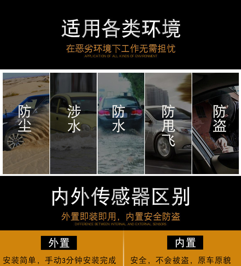 External Q 10% off Stacked Hidden Car Solar Wireless Tire Pressure Monitoring System with Human Voice and High Precision for Cars