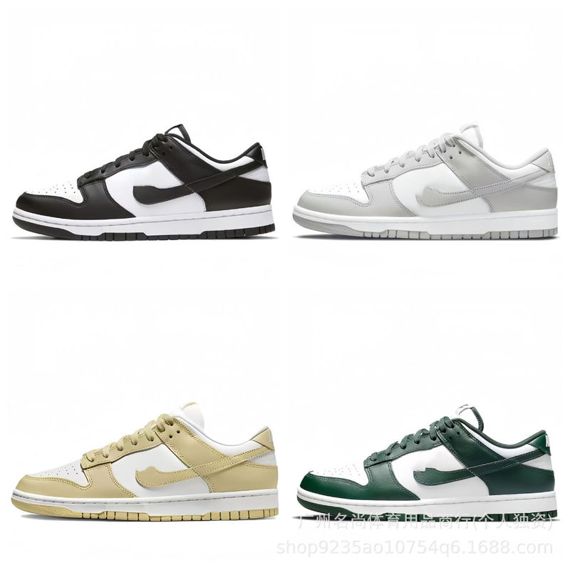 Putian Pure Original Dunk Low-Top Pure Original Sb Sneakers Black and White Panda Cherry Blossom Pink Navy Blue Couple Men's and Women's Sports Shoes