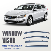 适用沃尔沃V60晴雨挡后视镜雨眉 VOLVO V60 CROSS Window visor