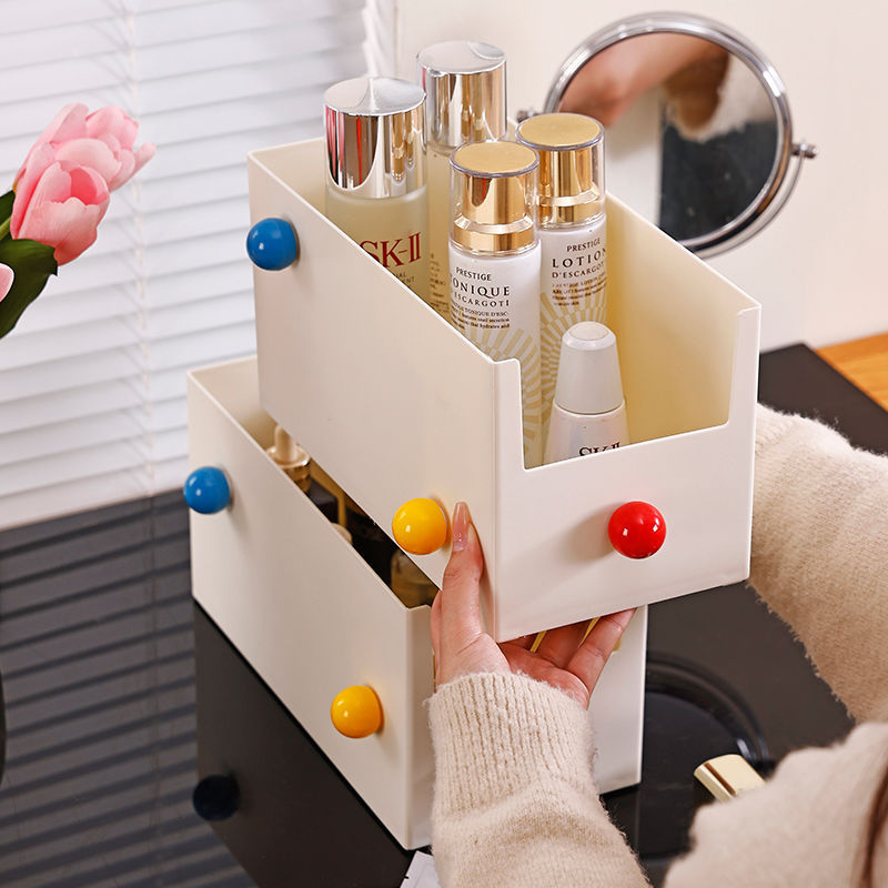 Caja de almacenamiento de escritorio de dopamina escritorio de escritorio de oficina multicapa papelería ordenar artefactos mágicos dormitorio estante de almacenamiento de artículos diversos