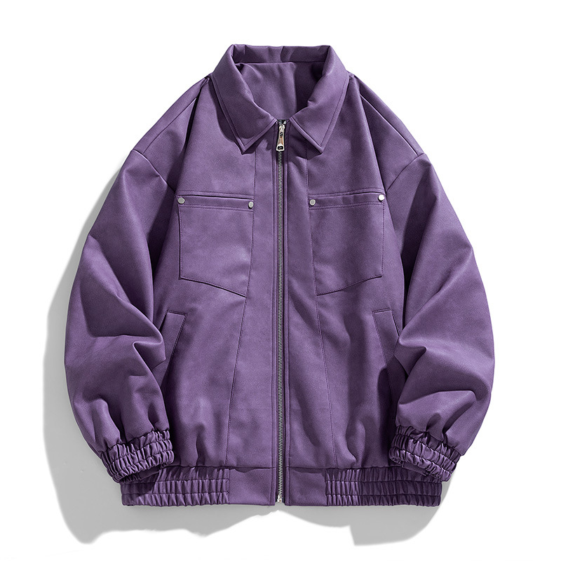 Hombres nueva chaqueta de cuero tendencia de moda al aire libre versátil otoño de alta calidad chaqueta chaqueta chaqueta hombre