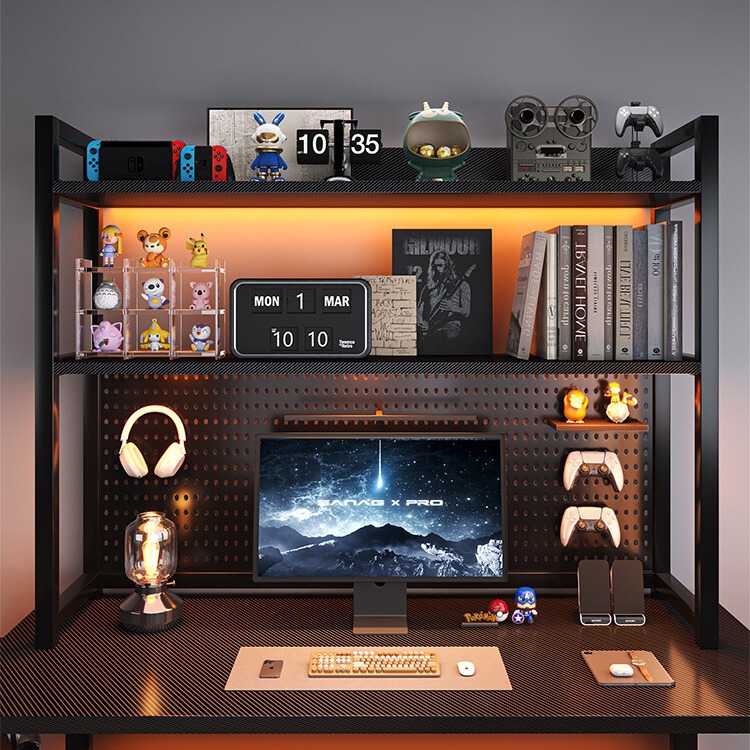 Office Desktop Multi-layer Fit Rack Small Shelf Simple Bookshelf Small Iron Rack Desk Storage Rack