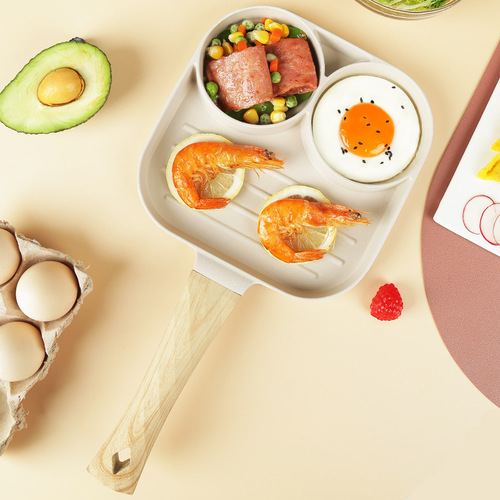 Cross-border Maifanstone two-in-one egg pan flat non-stick egg pan mini frying pan breakfast pan kitchen steak pan