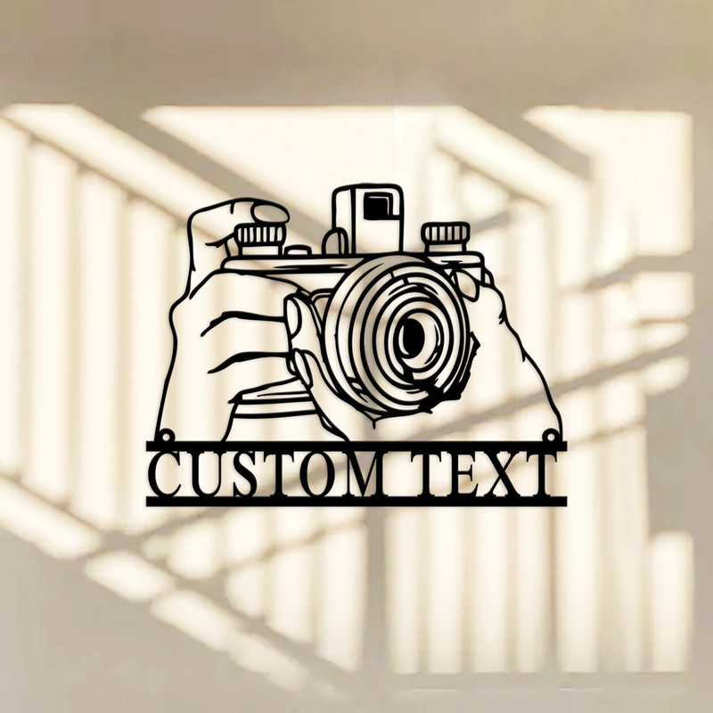 Handheld Camera Silhouette Custom Hollow-Out Creative Wall-Mounted Metal Iron Art Painting Retro Hot-Selling Foreign Trade Handheld Camera Silhouette Custom Hollow-Out Creative Wall-Mounted Metal Iron Art Painting Retro Hot-Selling Foreign Trade