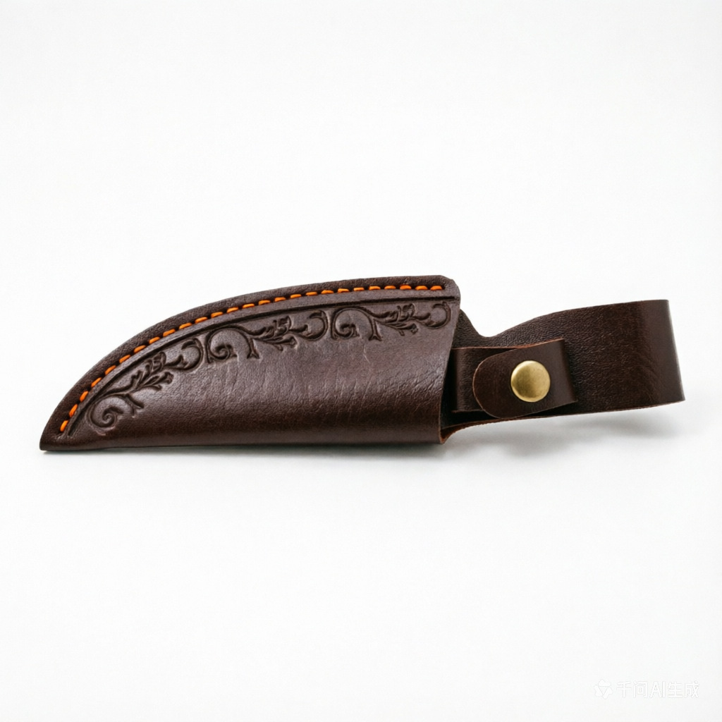 Factory in-stock 4inch 4.5inch knife sheath leather case portable knife holster handle meat knife tool protective cover