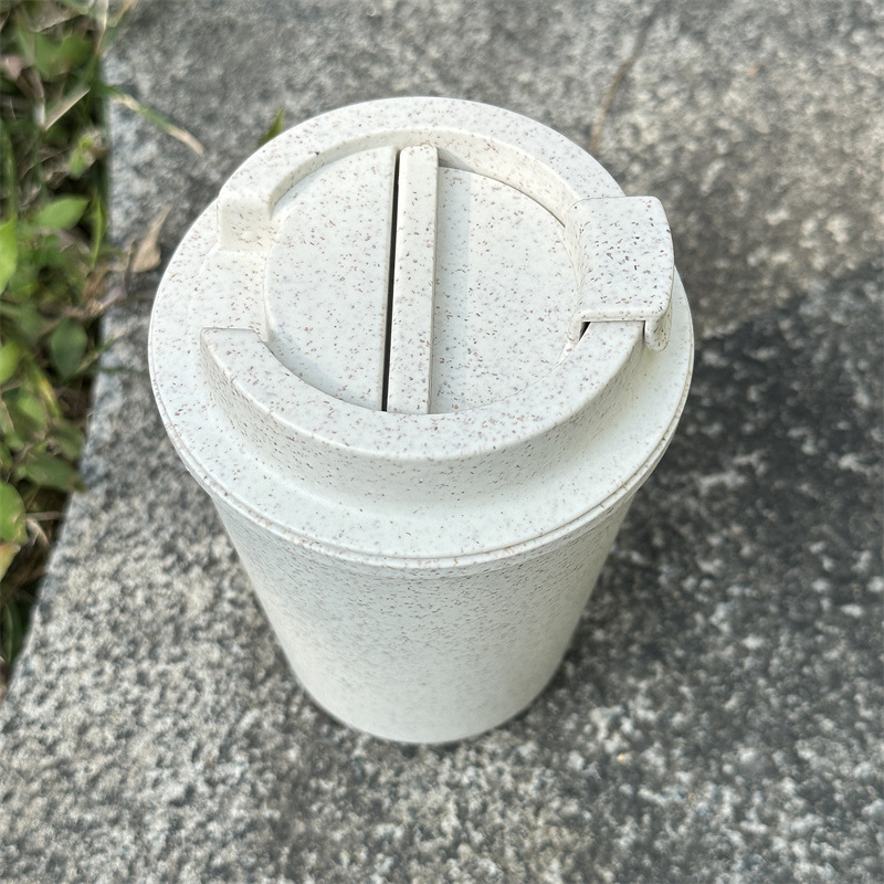 Tazza da caffè e acqua regalo antiscottatura a doppio strato in paglia di grano riciclata ecologica e di alta qualità_voghion.com