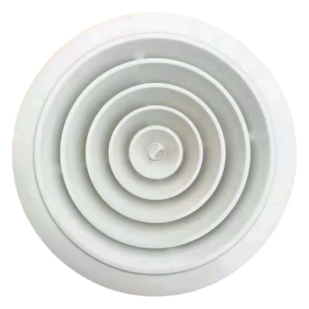 Круглый воздуховод для кондиционера, вентиляционный диск из АБС-пластика, ПВХ, с диффузором и вытяжным вентилятором