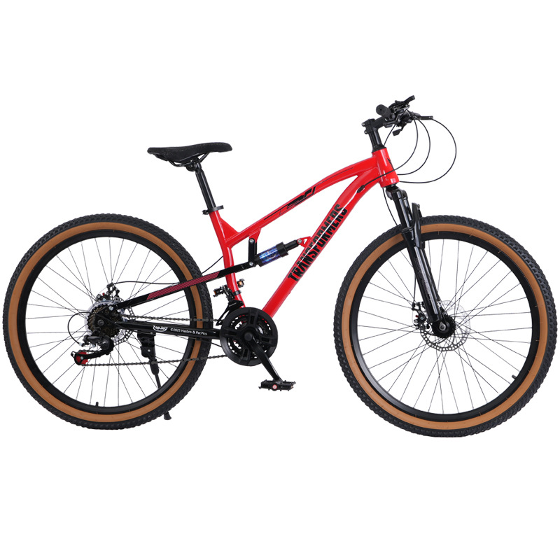 Bicicletas de montaña personalizadas de doble cilindro coche de carretera de cola suave amortiguación de velocidad de 26 pulgadas bicicleta de montaña de cola suave