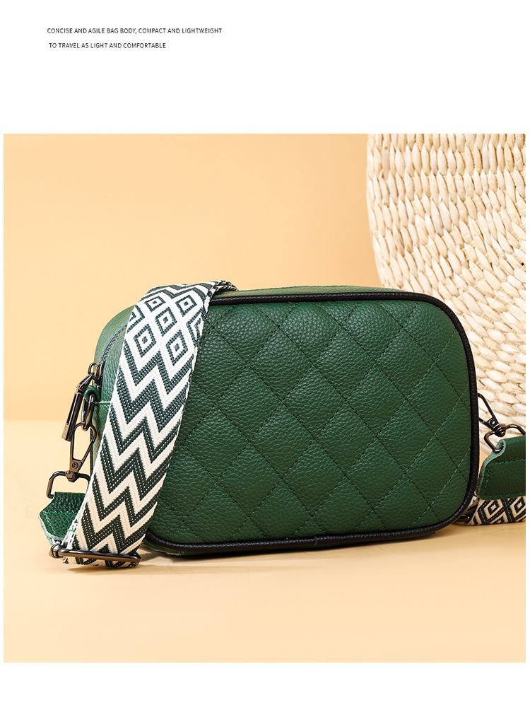 Women's Crossbody Bag Versatile Diamond Leather Shoulder Bag_voghion.com