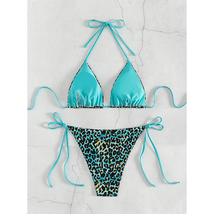 Leopard Bikini Set Für Damen Sexy Zweiteiliger Badeanzug_voghion.com