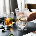 高硼硅玻璃简约透明双层隔热玻璃杯卡布奇诺咖啡喝水杯果汁牛奶杯
