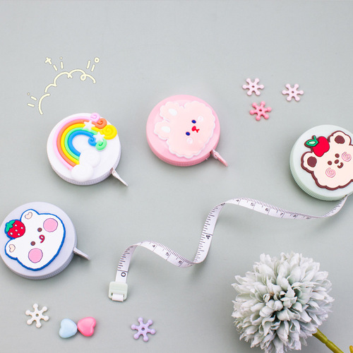 Student stationery cute cartoon portable double-sided measuring tape children Korean version girly heart ins style school supplies