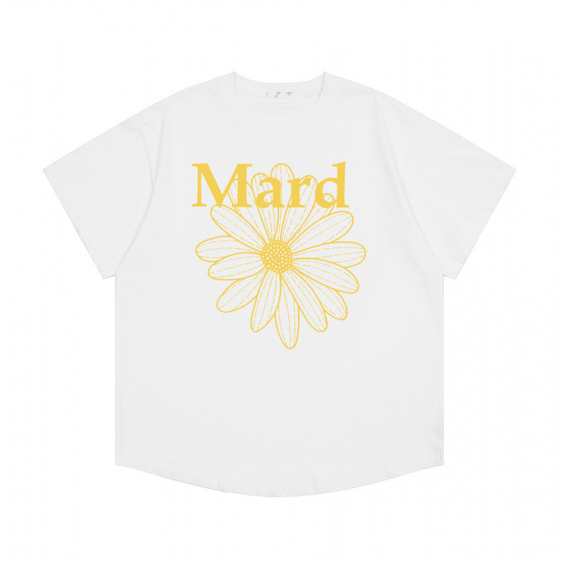 【カウンター品質】韓国マルディトレンドブランド半袖Tシャツリトルデイジードーマンプリントラウンドネックピュアコットンクロスボーダー|undefined