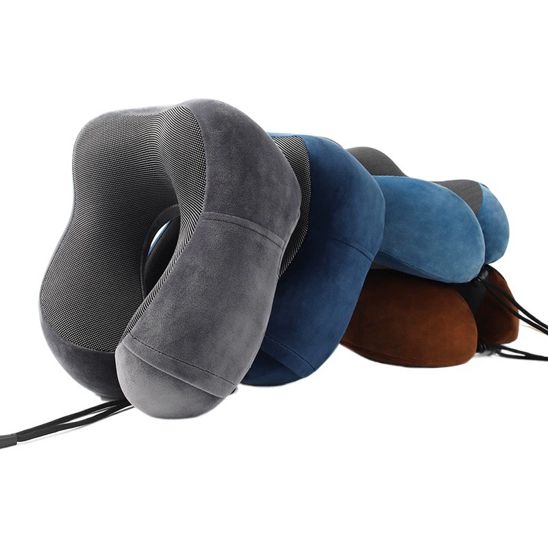U-образная подушка памяти хлопок внешней торговли трансграничные Путешествия Подушка самолет ворс шеи Подушка печатный логотип подарок U-образная подушка оптом