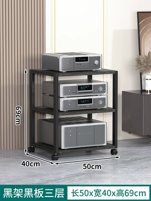 Movable Power Amplifier Rack Multi-Layer Electric car big tripod - black-frame-blackboard-three-layers
