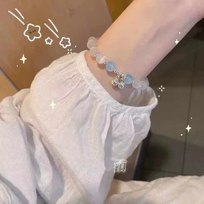 Браслет с маленьким дизайном бренда, кошачий глаз, DIY, подарок на день рождения