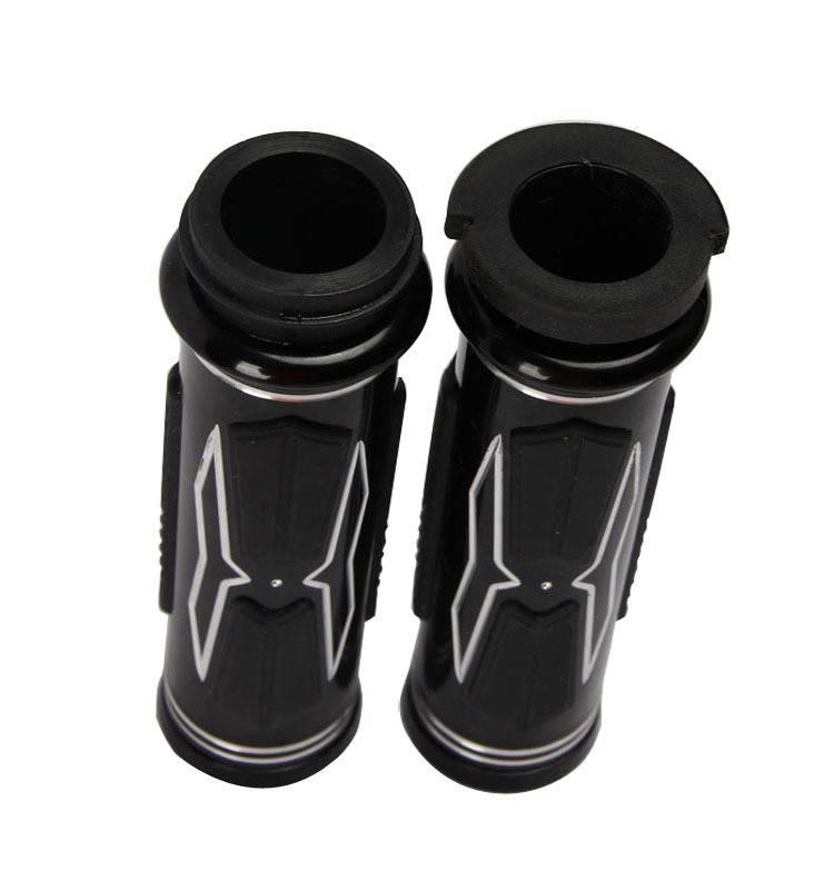 Aluminum Alloy Motorcycle Handlebar Grips with Electronic Valve Grips Suitable for Harley Touring and Soft Tail Series Handlebar Installation