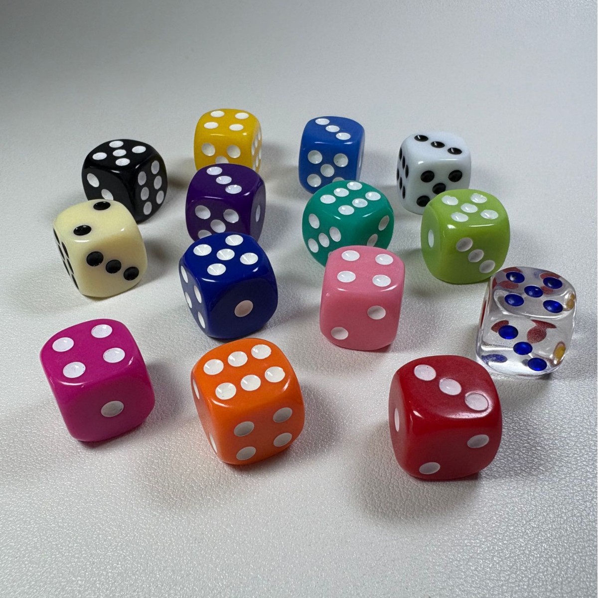 Brand New Solid Color 14mm Colorful Solid Color Rounded Corner Tabletop Game Role-Playing Game Entertainment Teaching Accessory Acrylic Small Dice