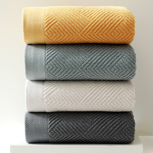 Xinjiang Long-Staple Cotton Bath Towel Pure Cotton Thickeneded Soft Adult and Kidsren Plain Tube Top Absorbent Hotel Home Use