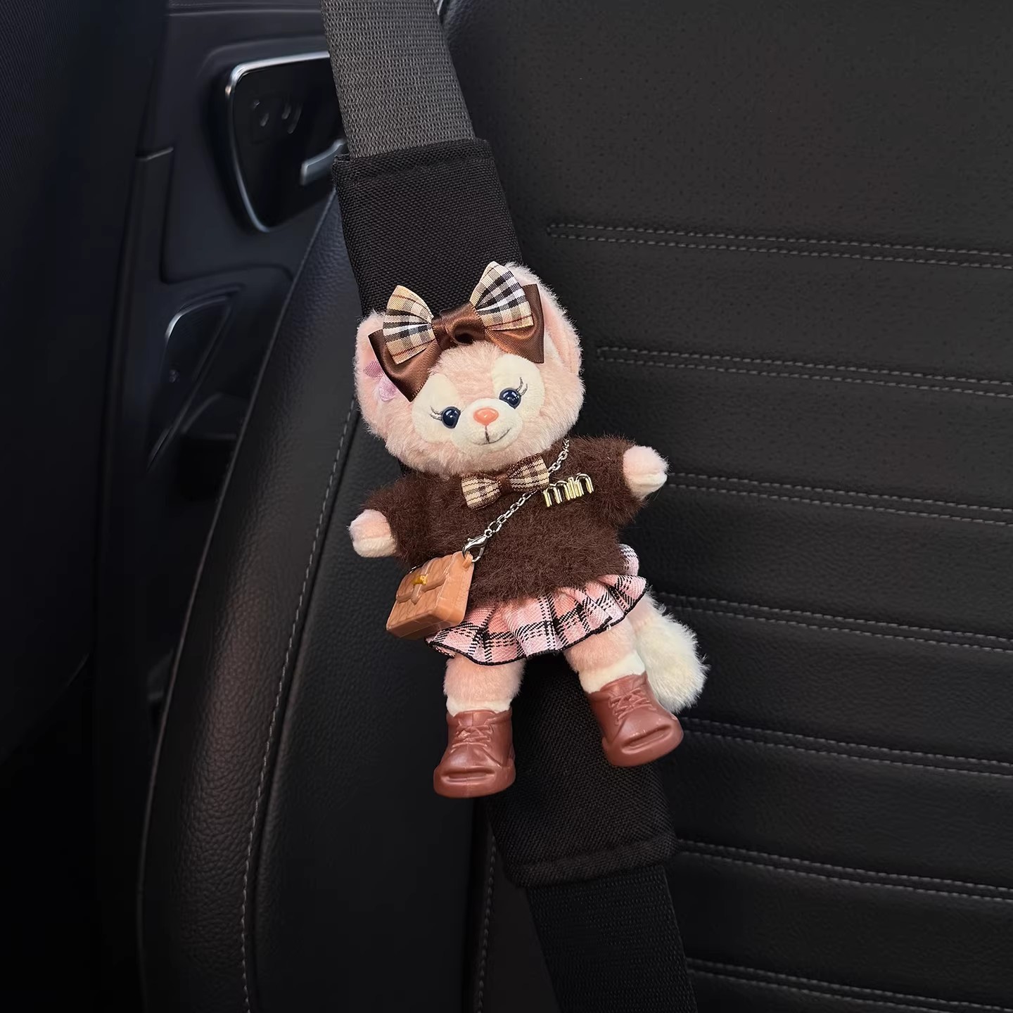 Linabell Stellalou Car Seatbelt Shoulder Pads Car Seatbelt Decoration Anti-Wear Clothing for a Couple