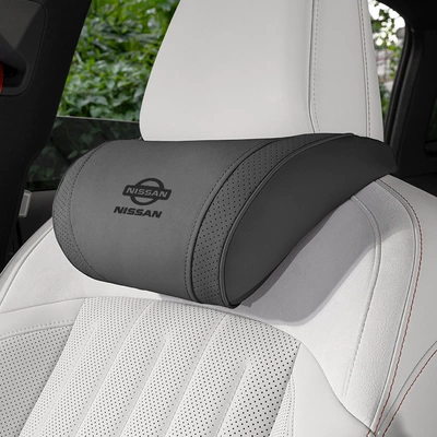 Headrest Sylphy, Teana, X-Trail, Qashqai, Tiida - small-k-velvet-noble-black-nissan-headrest-1-piece
