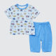 New Summer Boys and Girls Home Suit Cotton Children's Thin Short-sleeved Shorts Two-piece Air-conditioning Clothing Cartoon